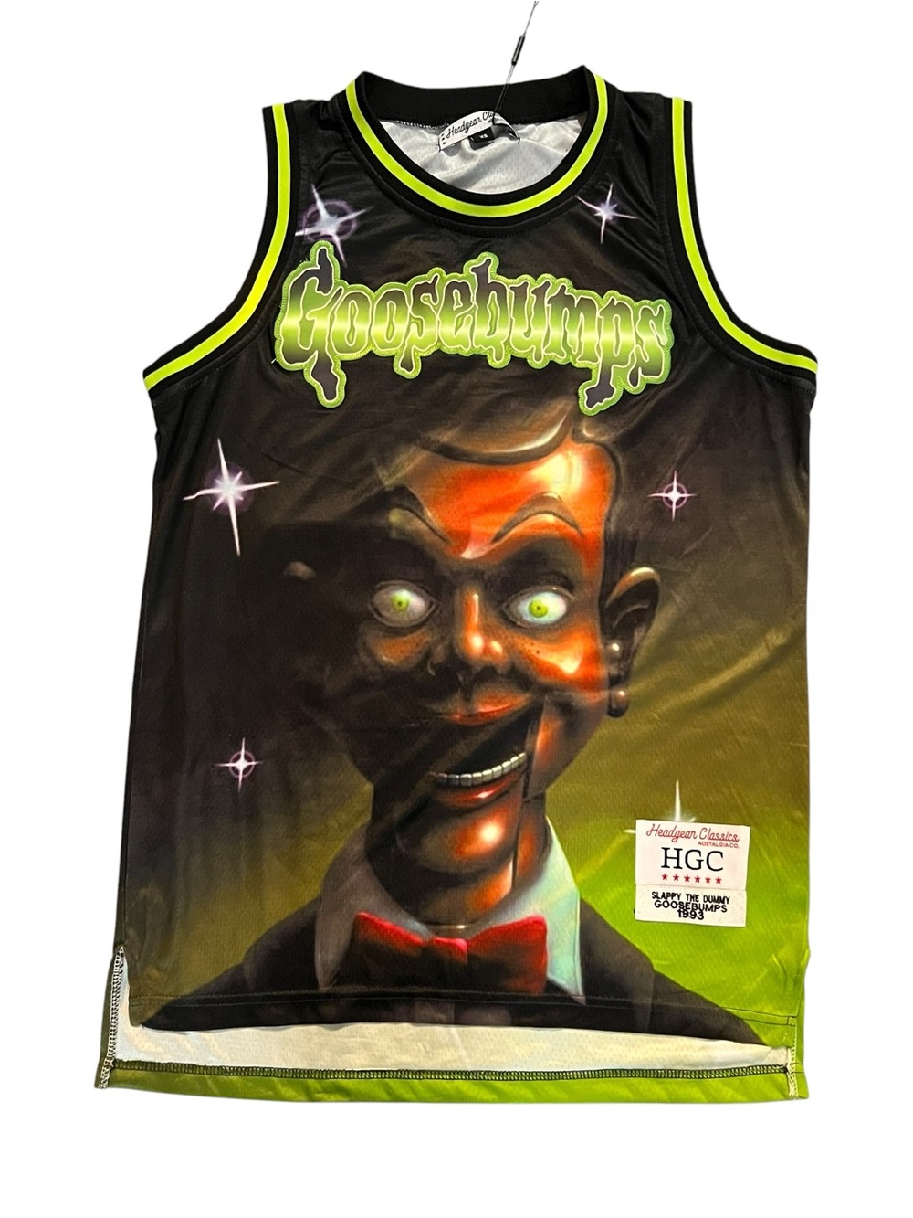 Headgear Classics Goosebumps Slappy The Dummy Embroidered Basketball Jersey